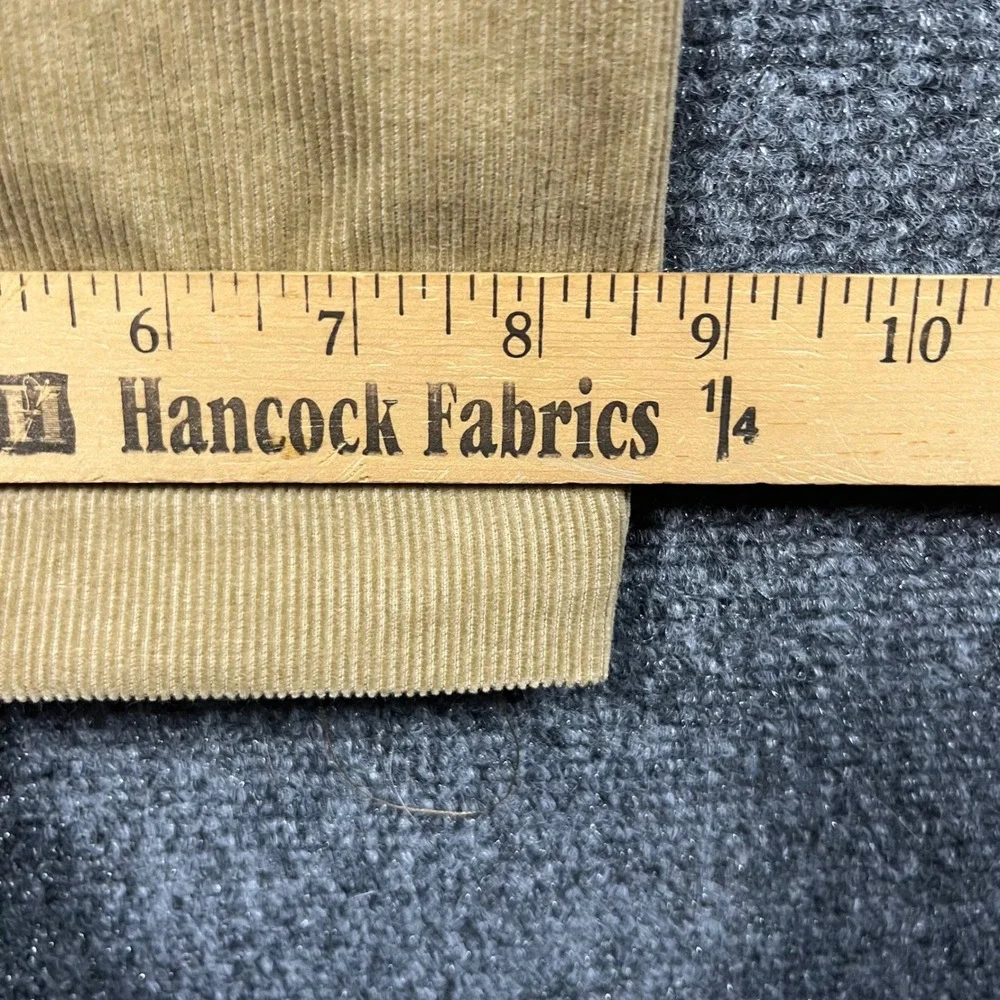 VTG Polo Ralph Lauren Prospect Pant Mens 34 Tan Corduroy Straight Leg‎ Trousers